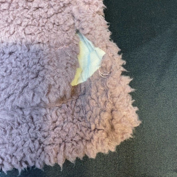 “Thread & Supply” Women's Faux Fur Pink/Cream/Mauve Pullover Jacket - Picture 5 of 9